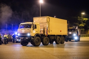 L'arrivo dei medici militari Russi a Bergamo / Reportage COVID19 - Bergamo 25/03/20