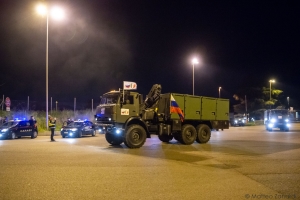 L'arrivo dei medici militari Russi a Bergamo / Reportage COVID19 - Bergamo 25/03/20